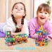 98 PCS Magnetic Blocks with Wheels,Magnetic Building Set,Magnetic Tiles for Kids Toddlers B074RFH62C